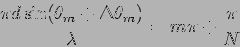 \begin{displaymath}
\frac{\pi d \sin (\theta_m + \Delta \theta_m )}{\lambda } = m \pi +
\frac{\pi}{N}
\end{displaymath}