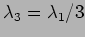 $\lambda_3=\lambda_1/3$