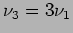 $\nu_3=3 \nu_1$