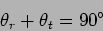 \begin{displaymath}
\theta_r+\theta_t=90^{\circ}
\end{displaymath}