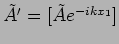 $\tilde{A}'=[\tilde{A}e^{- i k x_1}]$