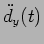 $\ddot{d}_y(t)$