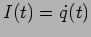 $I(t)=\dot{q}(t)$