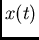 $x(t)$